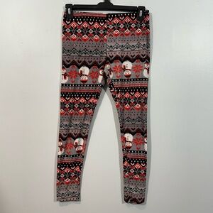 Snowman Christmas holiday leggings size medium